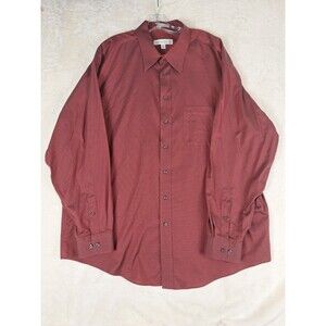 Joseph Feiss Long Sleeve Dress Shirt Non Iron MENS 18.5 36/37 Tall Iridescent